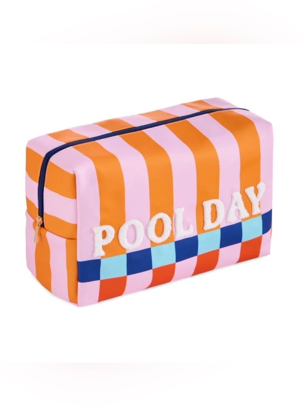 Shiraleah Pool Day Oversized Zip Pouch NWOT
